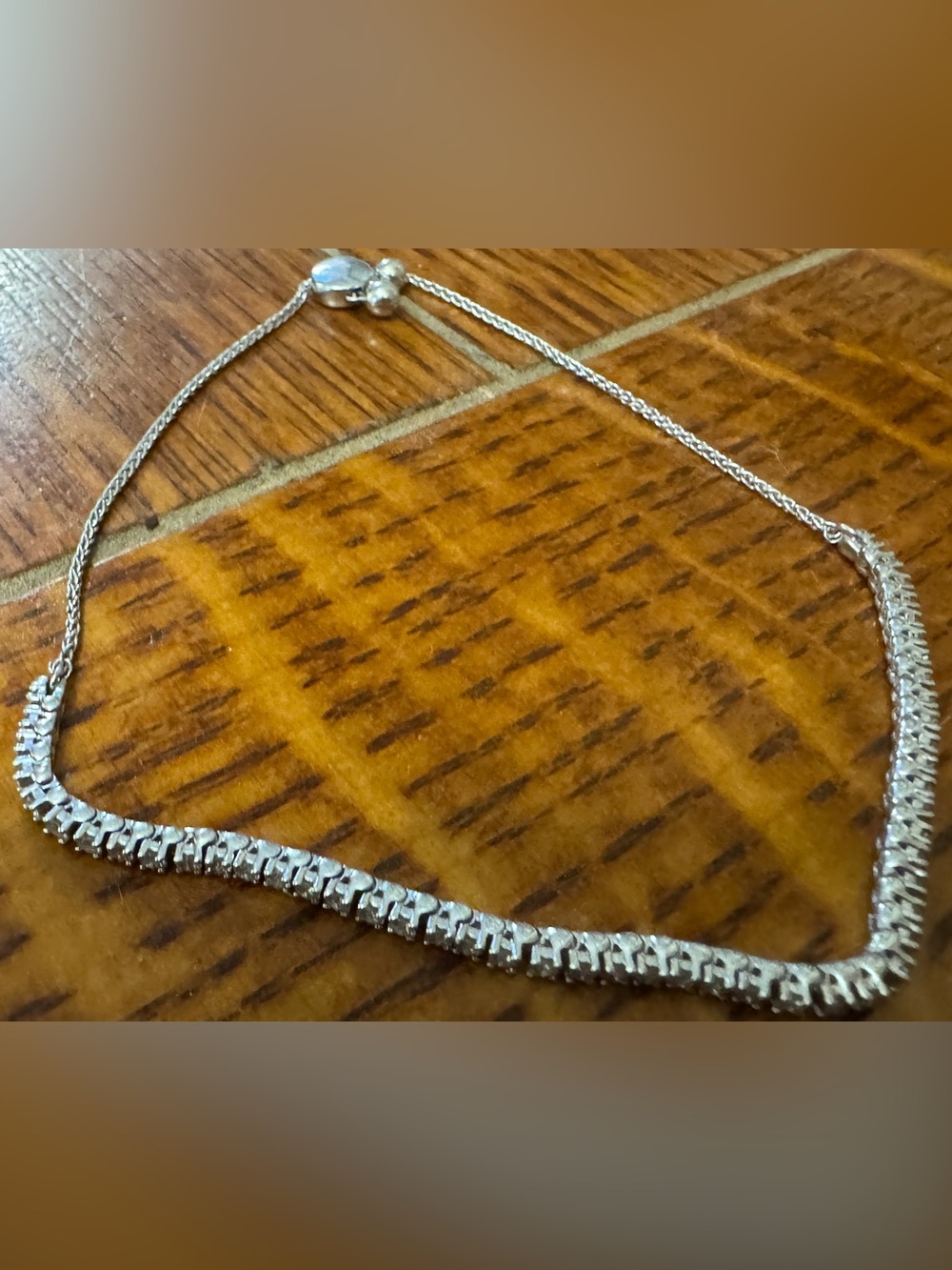 1 CT. T.W. Diamond Tennis Bolo Bracelet in 10K White Gold - 9.5"